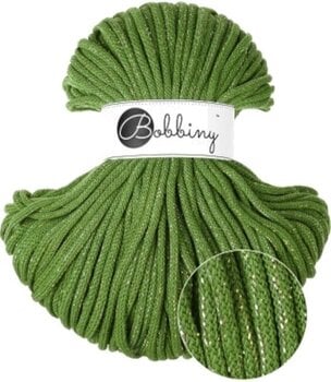Šňůra  Bobbiny Premium Macrame Cord 5 mm 100 m Shiny Moss Green Šňůra  - 1