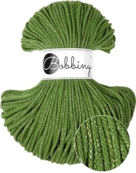 Corda  Bobbiny Junior Macrame Cord 3 mm 100 m Shiny Moss Green Corda  - 1