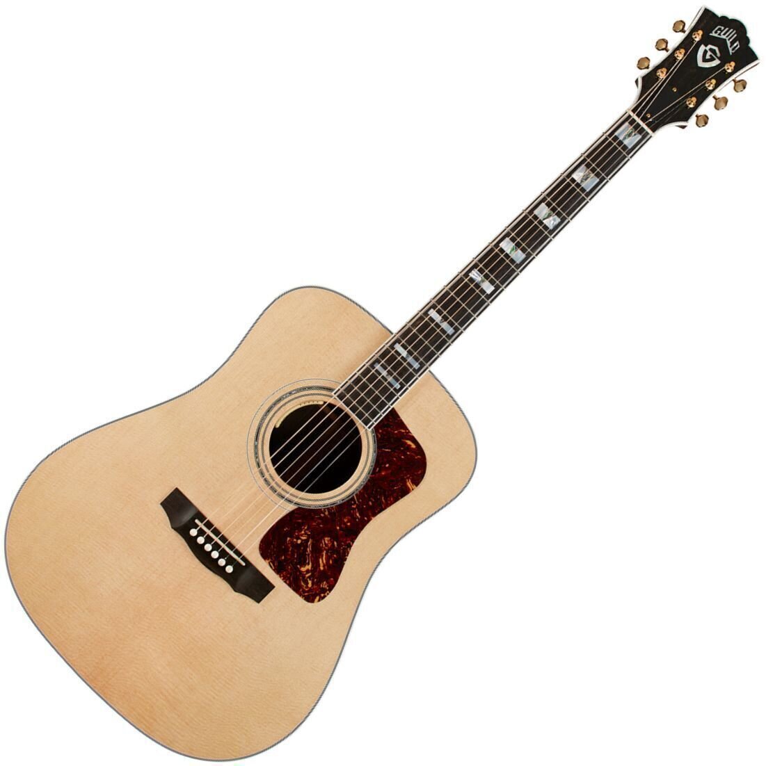 electro-acoustic guitar Guild D-55E Natural electro-acoustic guitar