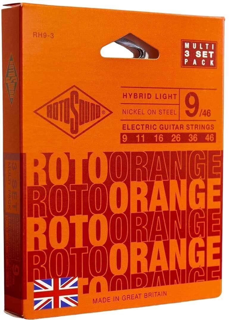 Struny do gitary elektrycznej Rotosound RH9-3 Struny do gitary elektrycznej