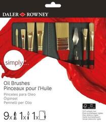 Pędzel artystyczny Daler Rowney Simply Zestaw pędzli 10 szt.