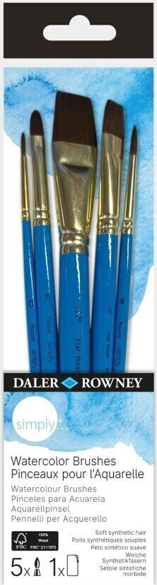 Četkica Daler Rowney Simply Комплет четкица 5 Ком