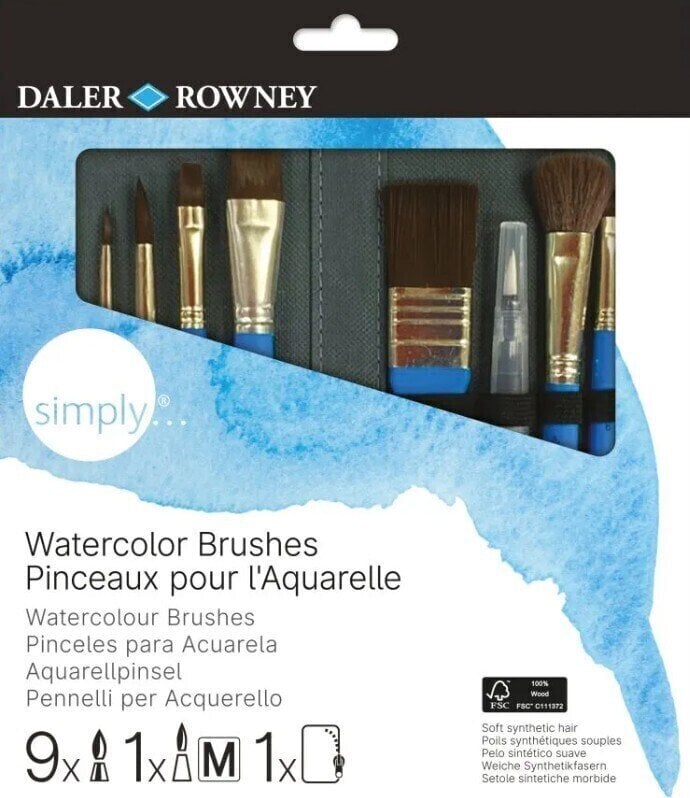 Pennello Daler Rowney Simply Set di pennelli 10 pezzi