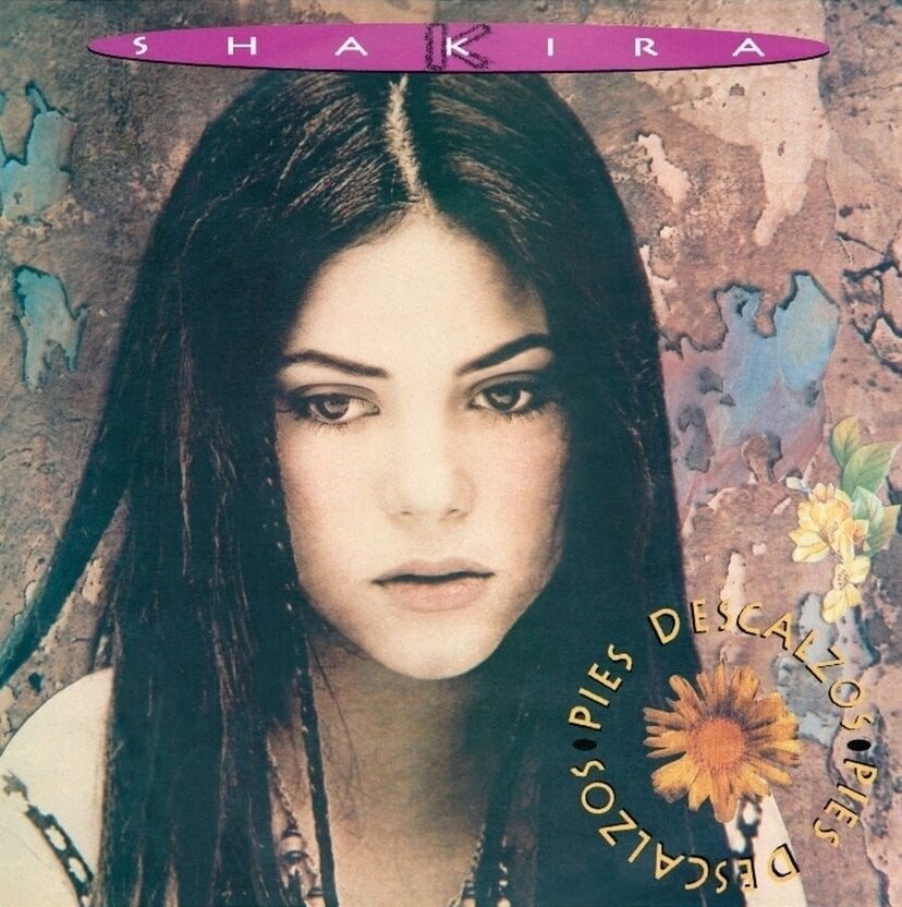 Disc de vinil Shakira - Pies Descalzos (Anniversary Edition) (Yellow w/ Red Swirl Marble Coloured) (LP)