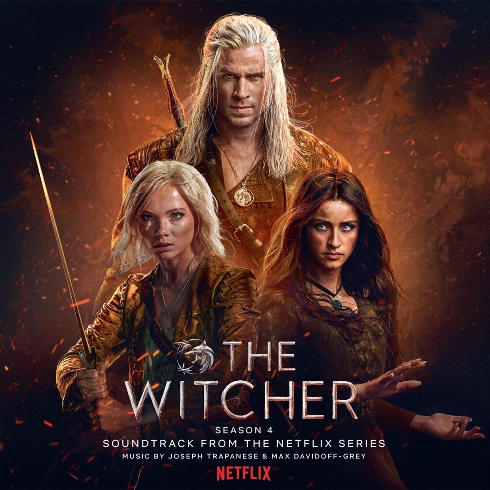 LP ploča Original Soundtrack - The Witcher: Season 4 (Limited Edition) (Orange/Black Marble Coloured) (180 g) (2 LP)