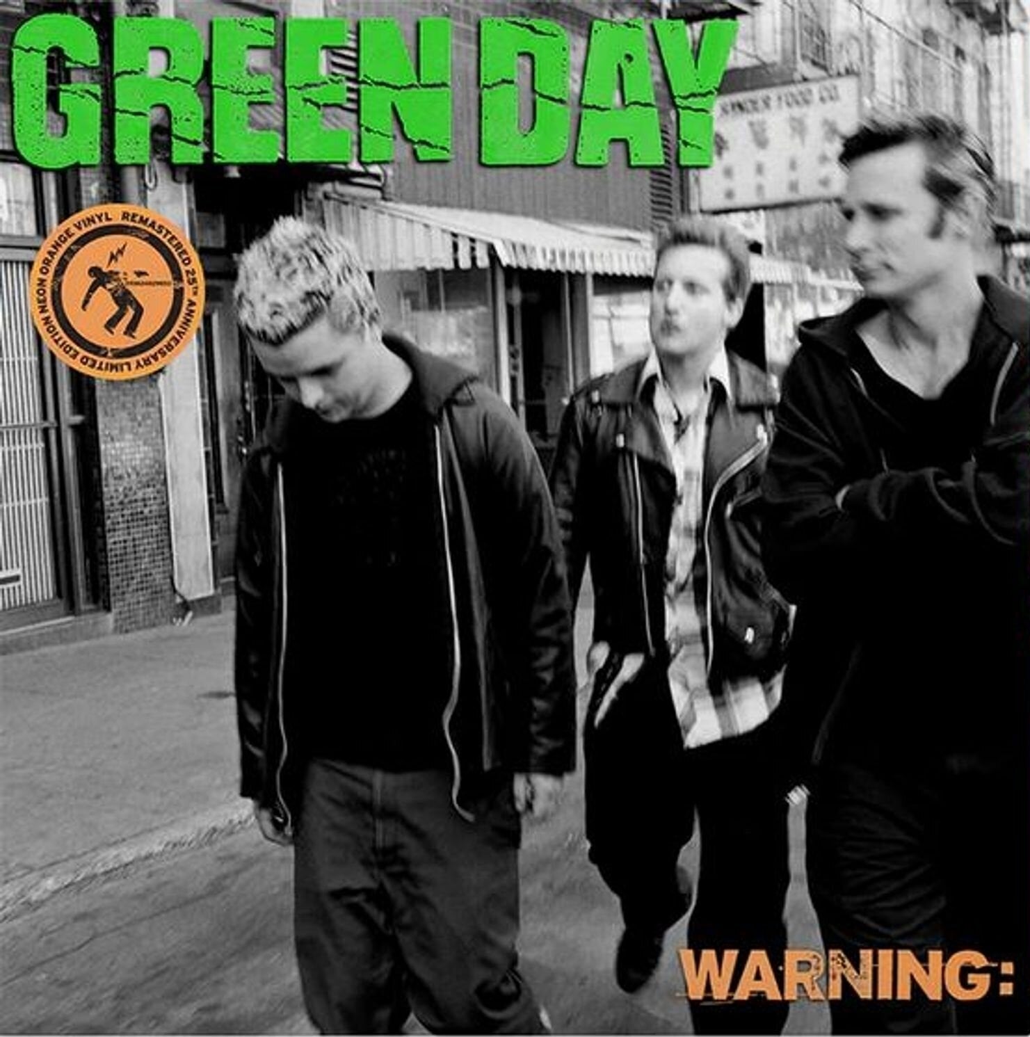 Płyta winylowa Green Day - Warning (Anniversary/Limited Edition) (Neon Orange Coloured) (LP)