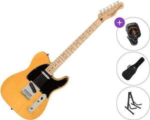 Elektrikitarr Fender Squier Affinity Series Telecaster MN BPG SET Butterscotch Blonde Elektrikitarr