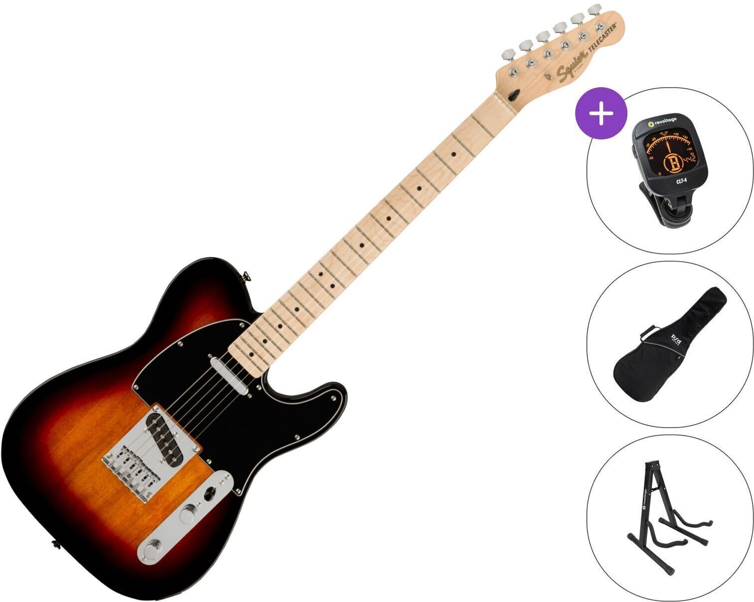 Електрическа китара Fender Squier Affinity Series Telecaster MN BPG SET 3-Color Sunburst Електрическа китара