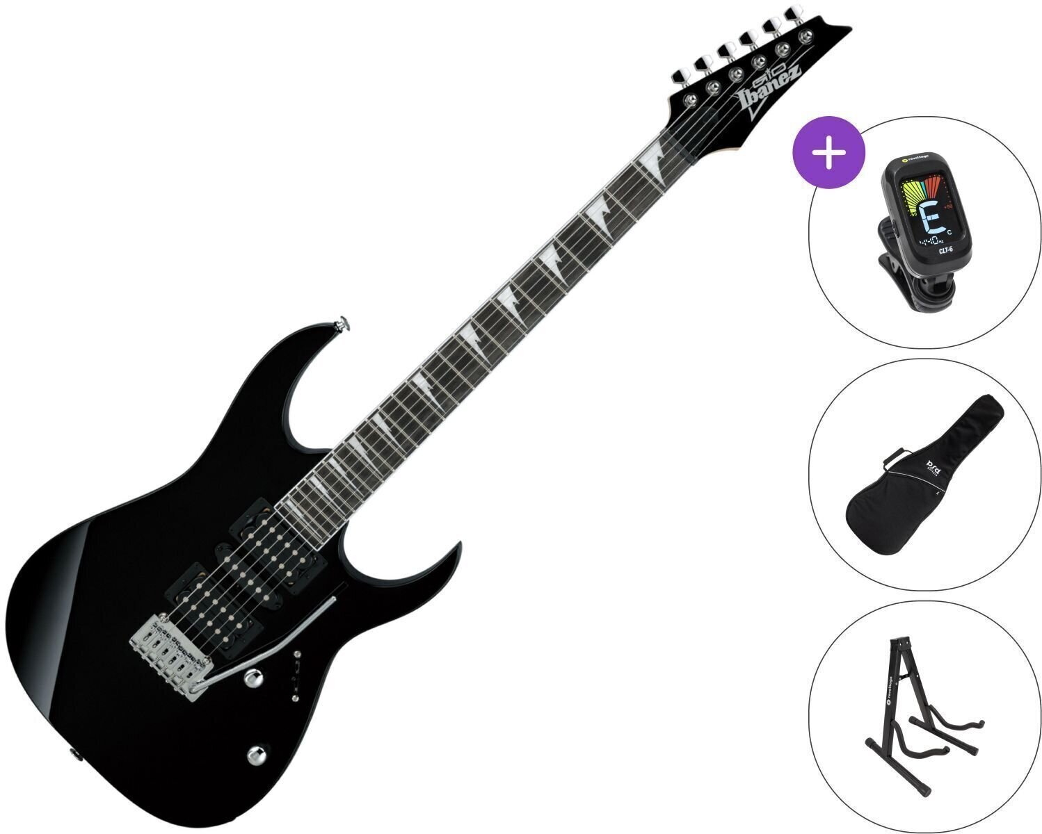 Električna gitara Ibanez GRG170DX-BKN SET Black Night Električna gitara
