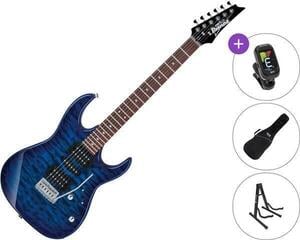 Electric guitar Ibanez GRX70QA-TBB SET Transparent Blue Burst Electric guitar