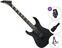 Elektrische gitaar Jackson JS22L DKA Dinky Gloss AH SET Satin Black Elektrische gitaar