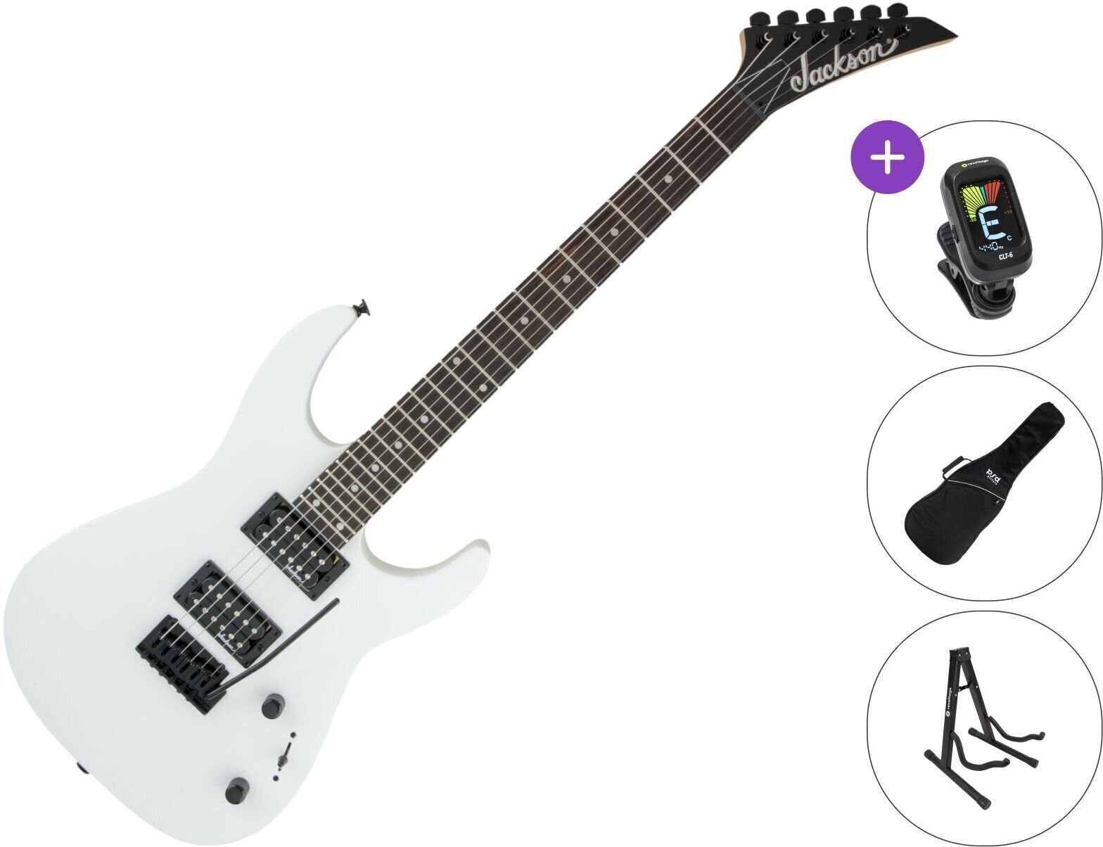 Електрическа китара Jackson JS12 Dinky AH SET Snow White Електрическа китара