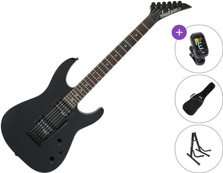 Gitara elektryczna Jackson JS11 Dinky AH SET Black Gitara elektryczna - 1