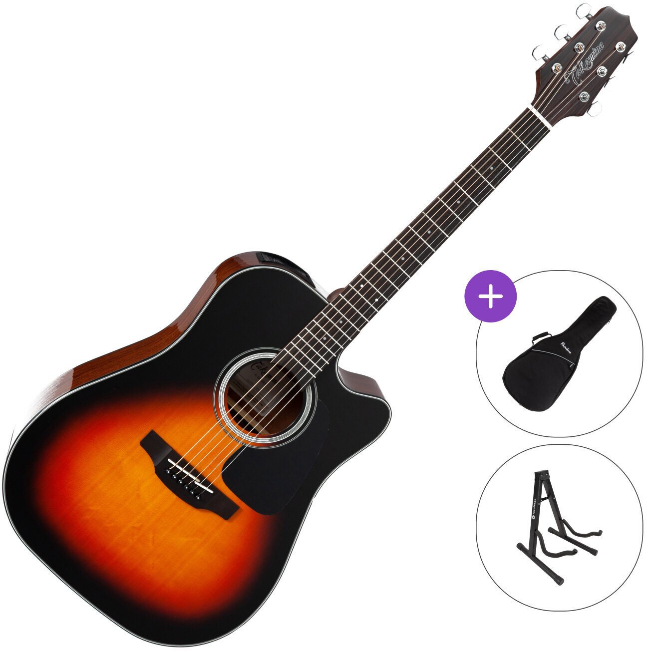 Електро-акустична китара Дреднаут Takamine GD30CE SET Brown Sunburst Електро-акустична китара Дреднаут