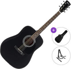 Elektro-akustična Dreadnought Cort AD810E SET Black Satin Elektro-akustična Dreadnought