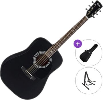 electro-acoustic guitar Cort AD810E SET Black Satin electro-acoustic guitar - 1