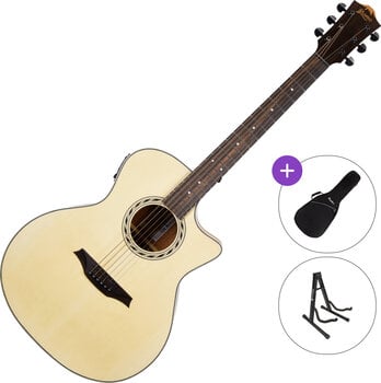 electro-acoustic guitar Bromo BAA2CE SET Natural electro-acoustic guitar - 1