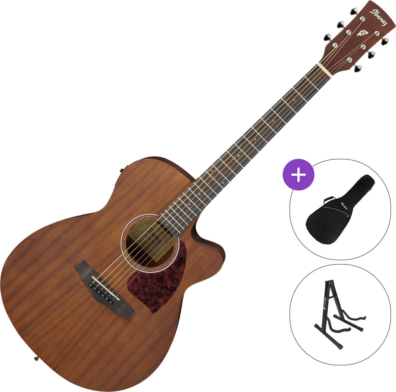 elektroakustiline kitarr Ibanez PC12MHCE-OPN SET Open Pore Natural elektroakustiline kitarr