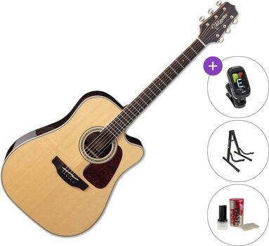 Dreadnought Elektro-Akustikgitarren Takamine GD90CE-ZC SET Natural Gloss Dreadnought Elektro-Akustikgitarren - 1