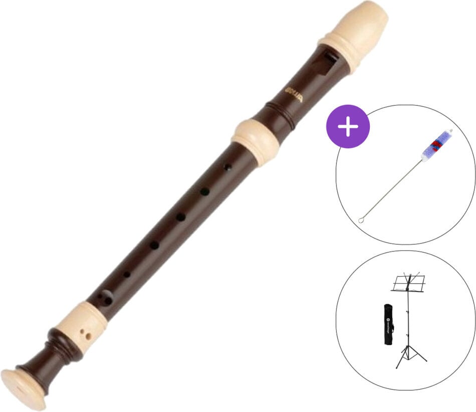 Soprano uzdužna flauta Aulos 702BW Haka SET Soprano uzdužna flauta