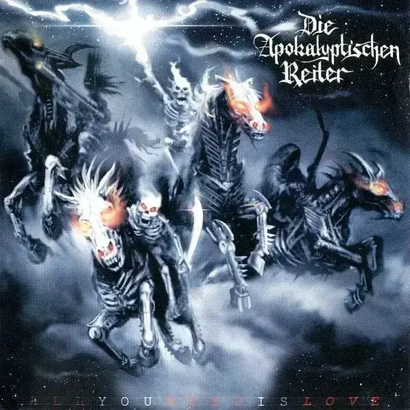 LP ploča Die Apokalyptischen Reiter - All You Need Is Love (Anniversary Edition) (Gatefold Sleeve) (Reissue) (Red Coloured) (LP)