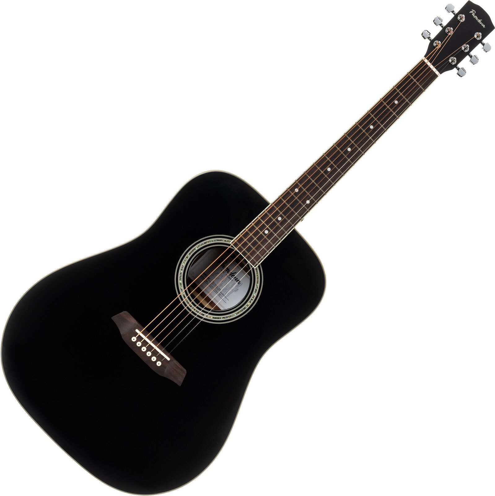Dreadnought Guitar Pasadena PD-350 Black Dreadnought Guitar