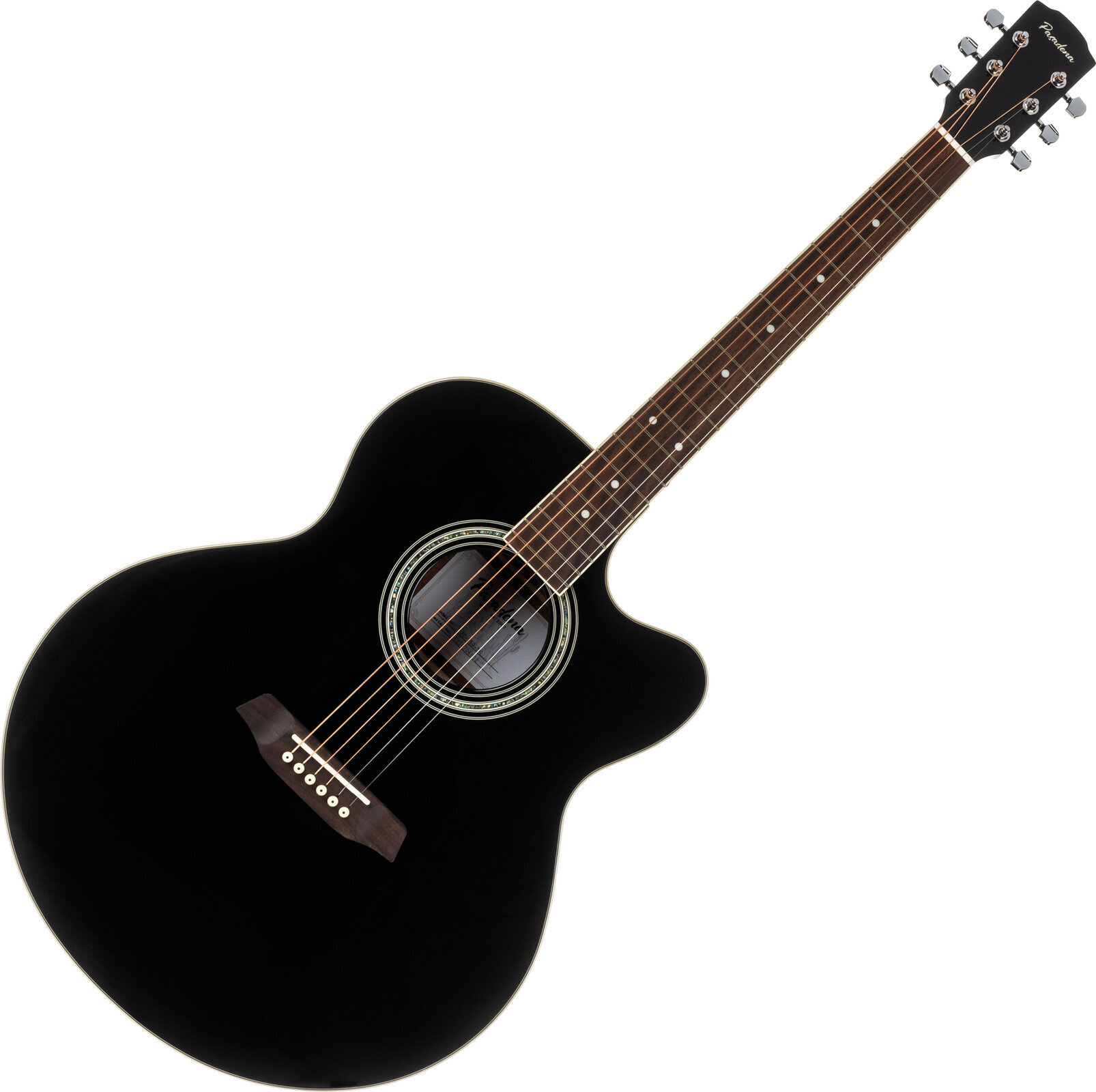 Jumbo Guitar Pasadena PJC-350 Black Jumbo Guitar