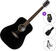 Dreadnought Guitar Pasadena PD-300 SET Black Dreadnought Guitar