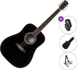 Dreadnought Guitar Pasadena PD-350 SET Black Dreadnought Guitar