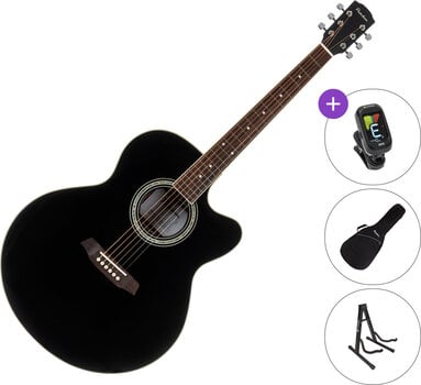 Jumbo akustična gitara Pasadena PJC-350 SET Black Jumbo akustična gitara - 1