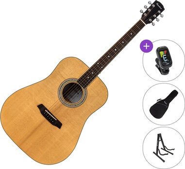 Akustikgitarre Pasadena PD-500 All Solid SET Natural Gloss Akustikgitarre - 1