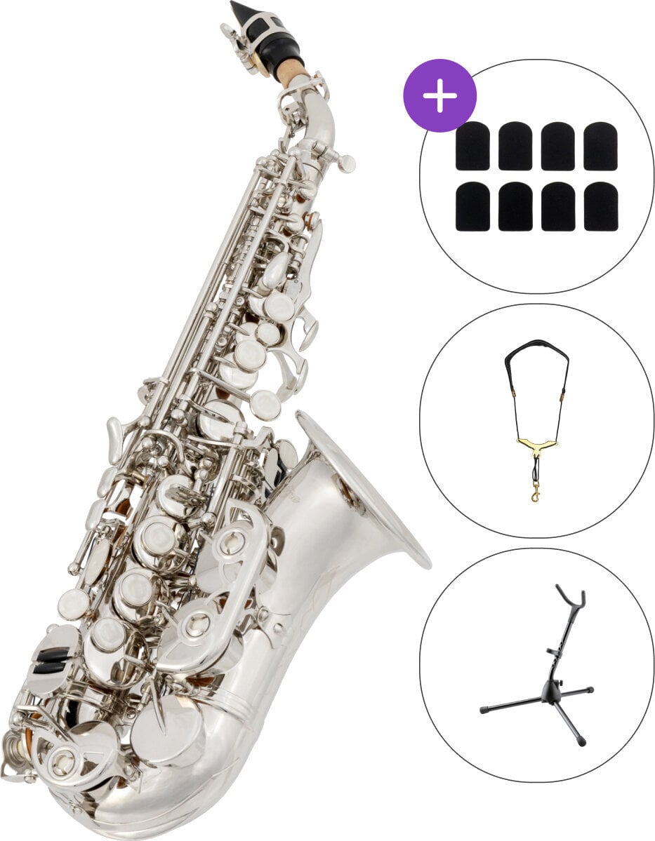 Sopransaksofon Latone LSS 500 Silver Elegance SET