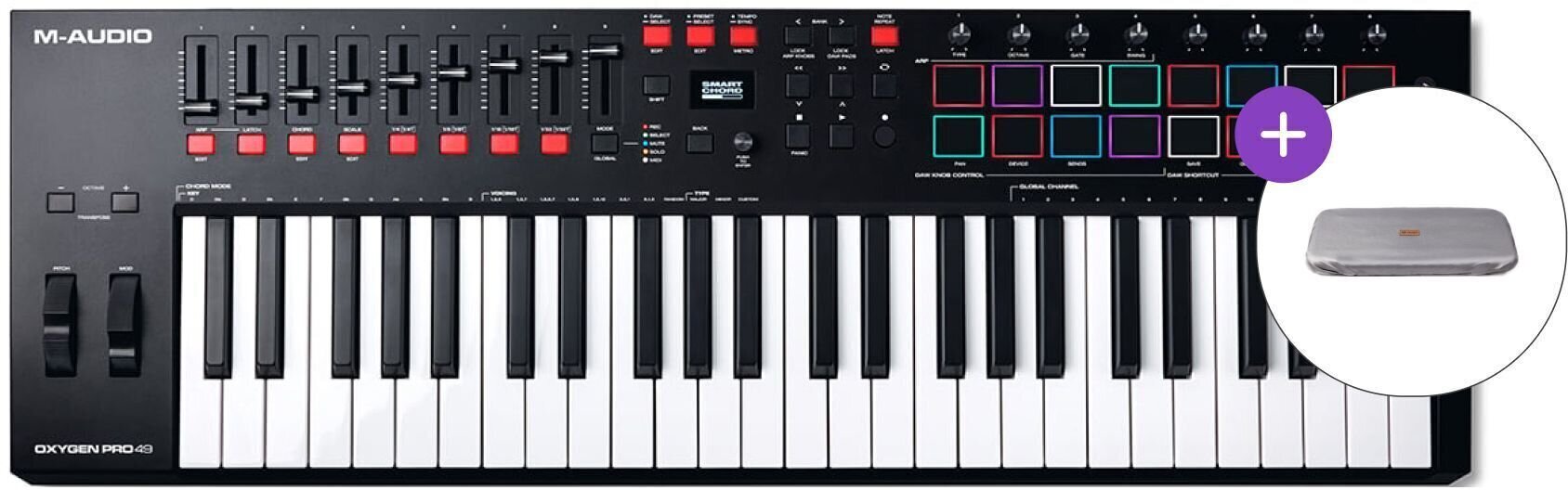Master-Keyboard M-Audio Oxygen Pro 49 SET Master-Keyboard
