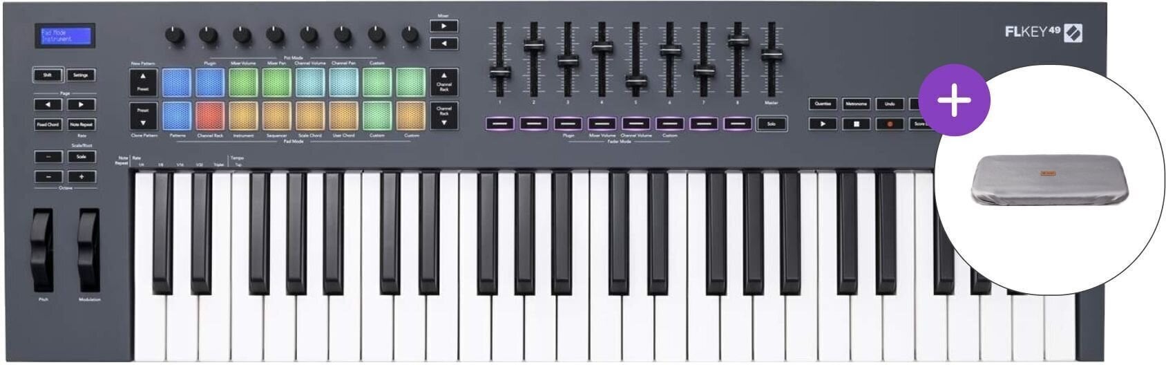 Klawiatury sterujące 49 klawiszy Novation FLkey 49 SET Klawiatury sterujące 49 klawiszy