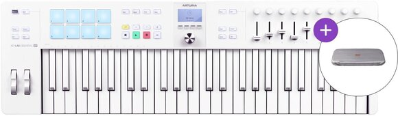 Миди клавиатура Arturia KeyLab Essential 49 mk3 SET Миди клавиатура Alpine White - 1