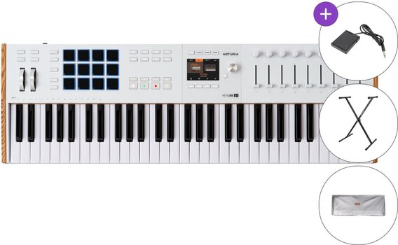 MIDI-Keyboard Arturia KeyLab 61 mk3 SET MIDI-Keyboard White - 1