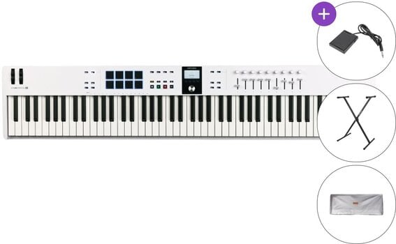 MIDI-Keyboard Arturia KeyLab Essential 88 mk3 SET MIDI-Keyboard White - 1