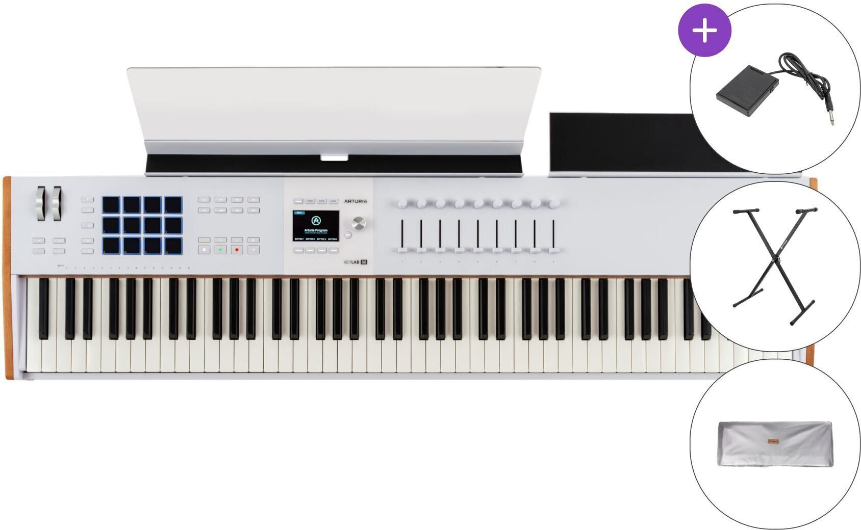 MIDI-Keyboard Arturia KeyLab 88 mk3 SET MIDI-Keyboard White