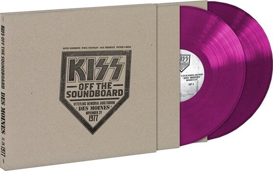 LP ploča Kiss - Off The Soundboard Live in Des Moines November 29 1977 (Violet Coloured) (2 LP) - 1