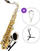 Tenor Saxophone Latone LTS 600 Silver Royalty SET 2 Tenor Saxophone