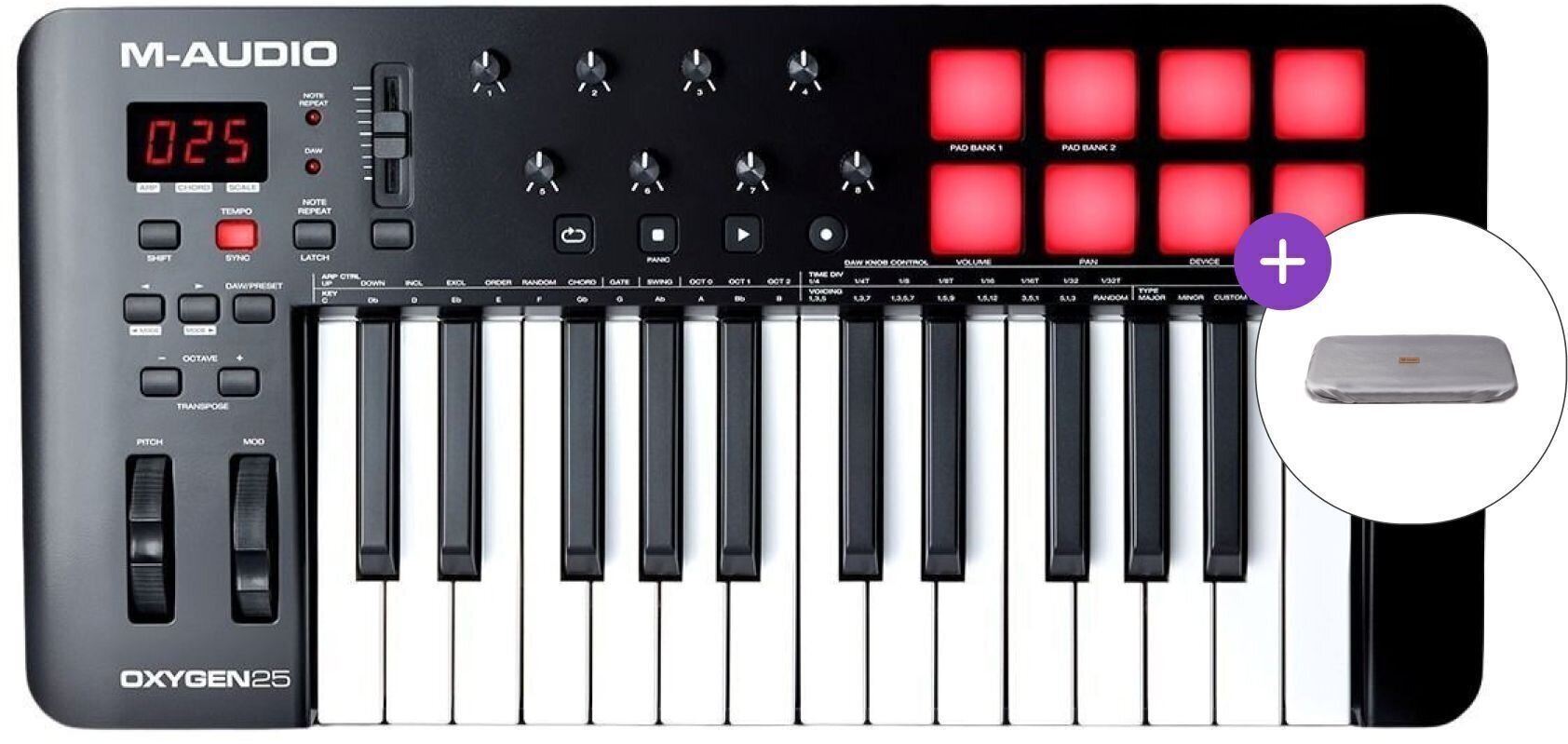 MIDI-Keyboard M-Audio Oxygen 25 MKV SET MIDI-Keyboard