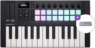 Миди клавиатура Novation Launchkey Mini 25 MK4 SET Black Миди клавиатура