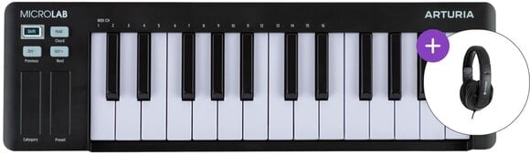 MIDI-Keyboard Arturia MicroLab mk3 SET Black MIDI-Keyboard - 1