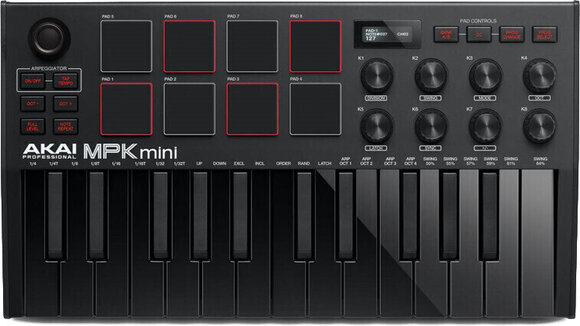 Миди клавиатура Akai MPK mini MK3 Black Миди клавиатура - 1