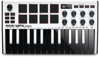 Миди клавиатура Akai MPK mini MK3 White Миди клавиатура