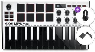 Миди клавиатура Akai MPK mini MK3 SET White Миди клавиатура