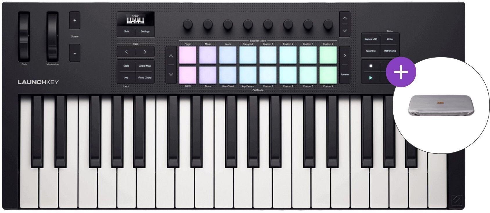 MIDI-Keyboard Novation Launchkey 37 MK4 SET 2 MIDI-Keyboard Black