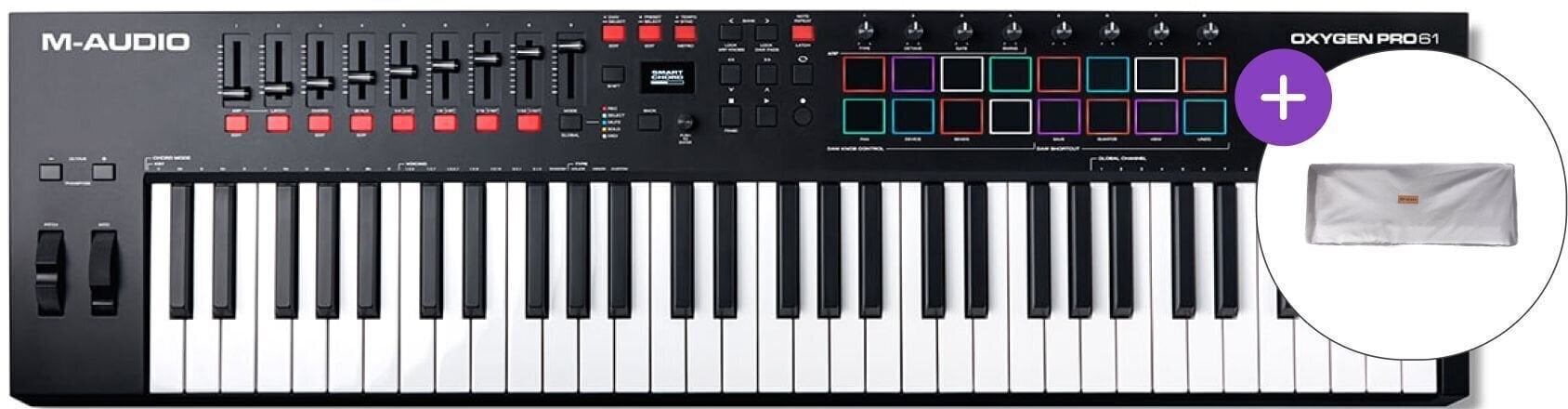 MIDI toetsenbord M-Audio Oxygen Pro 61 SET 2 MIDI toetsenbord