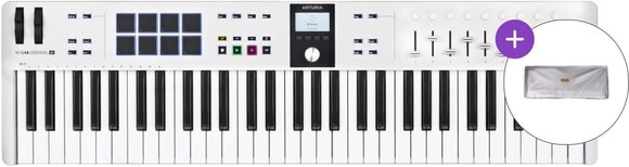 MIDI-Keyboard Arturia KeyLab Essential 61 mk3 SET 2 MIDI-Keyboard White - 1