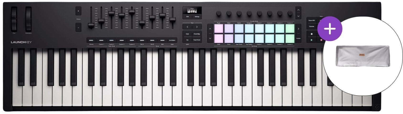 Миди клавиатура Novation Launchkey 61 MK4 SET 2 Миди клавиатура Black